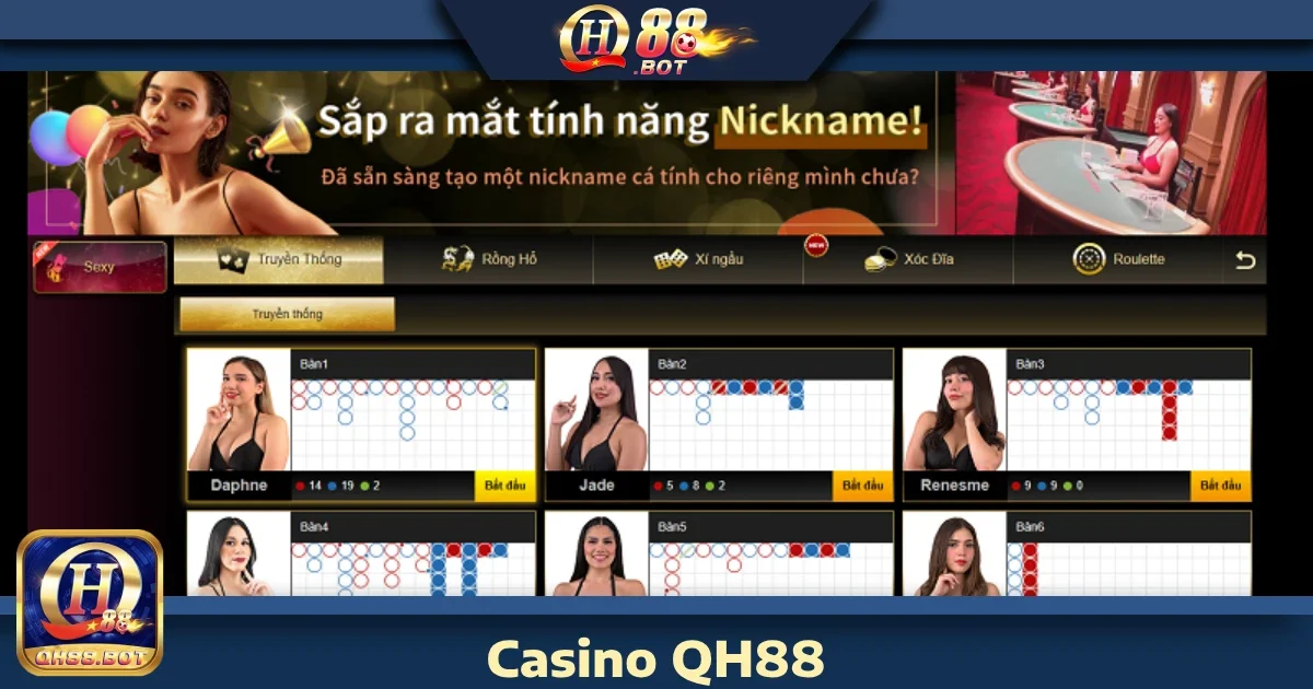Hướng dẫn tham gia Casino QH88