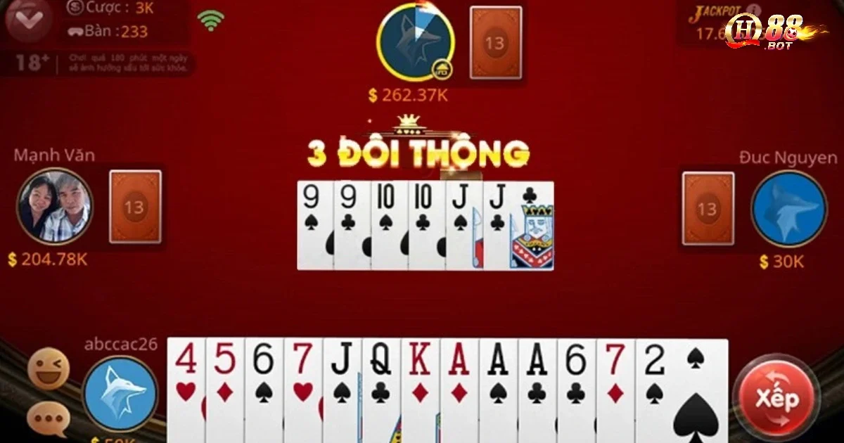 Trong trò chơi Tiến Lên, cách xếp bài tiến lên là một phần quan trọng quyết định sự thành bại của người chơi